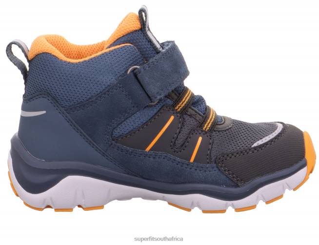 SPORT5 - Sneakers high with Velcro Fastener Babies Blue/Orange NLL0406 Superfit High Sneakers