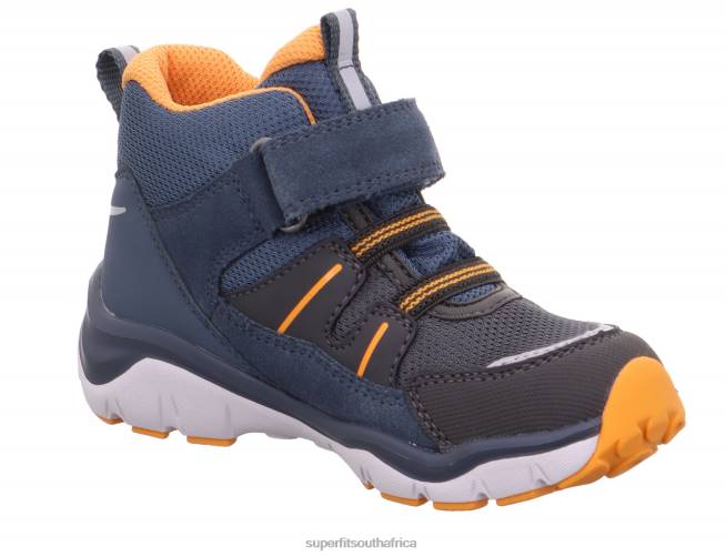 SPORT5 - Sneakers high with Velcro Fastener Babies Blue/Orange NLL0406 Superfit High Sneakers