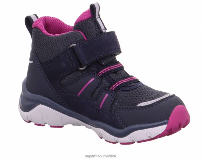 SPORT5 - Sneakers high with Velcro Fastener Babies Blue/Pink NLL0388 Superfit High Sneakers