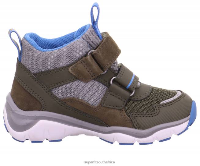 SPORT5 - Sneakers high with Velcro Fastener Babies Green/Light Blue NLL0387 Superfit High Sneakers