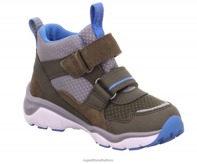 SPORT5 - Sneakers high with Velcro Fastener Babies Green/Light Blue NLL0387 Superfit High Sneakers