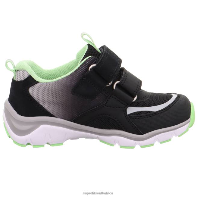 SPORT5 - Sneakers low with Velcro Fastener Toddlers Black/Light Green NLL0794 Superfit Low Sneakers