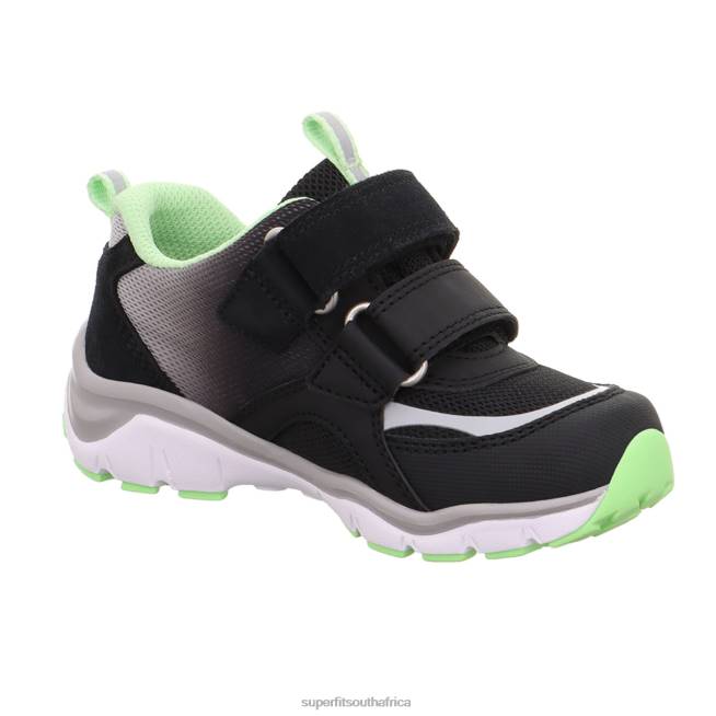 SPORT5 - Sneakers low with Velcro Fastener Toddlers Black/Light Green NLL0794 Superfit Low Sneakers