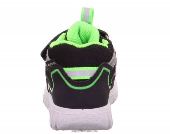 SPORT7 MINI - Sneakers high with Velcro Fastener Babies Black/Green NLL0401 Superfit High Sneakers