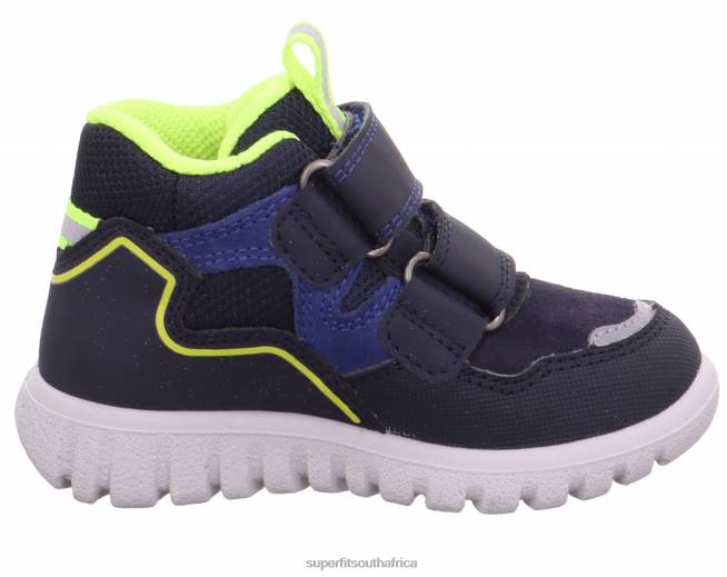 SPORT7 MINI - Sneakers high with Velcro Fastener Babies Blue/Yellow NLL0323 Superfit High Sneakers