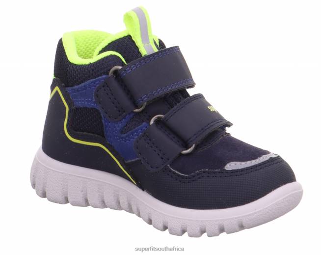 SPORT7 MINI - Sneakers high with Velcro Fastener Babies Blue/Yellow NLL0323 Superfit High Sneakers