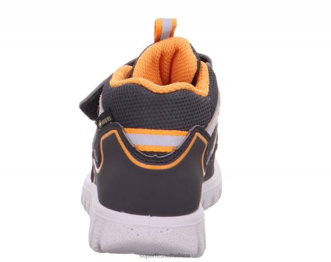 SPORT7 MINI - Sneakers high with Velcro Fastener Babies Grey/Orange NLL0365 Superfit High Sneakers