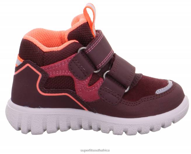 SPORT7 MINI - Sneakers high with Velcro Fastener Babies Red/Orange NLL0273 Superfit High Sneakers