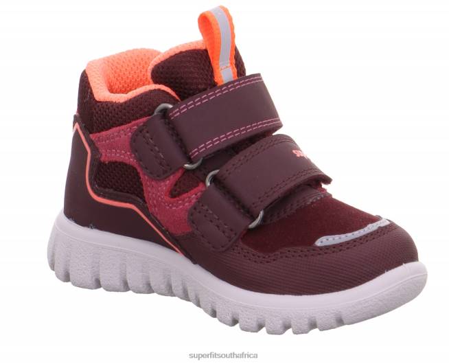 SPORT7 MINI - Sneakers high with Velcro Fastener Babies Red/Orange NLL0273 Superfit High Sneakers