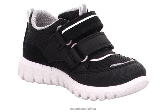 SPORT7 MINI - Sneakers low with Velcro Fastener Babies Black/White NLL0360 Superfit Low Sneakers