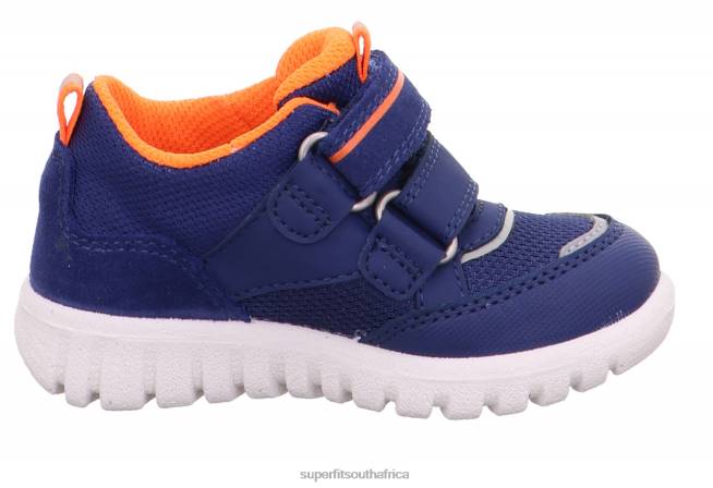 SPORT7 MINI - Sneakers low with Velcro Fastener Babies Blue/Orange NLL0259 Superfit Low Sneakers