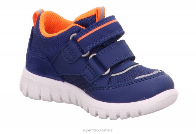 SPORT7 MINI - Sneakers low with Velcro Fastener Babies Blue/Orange NLL0259 Superfit Low Sneakers