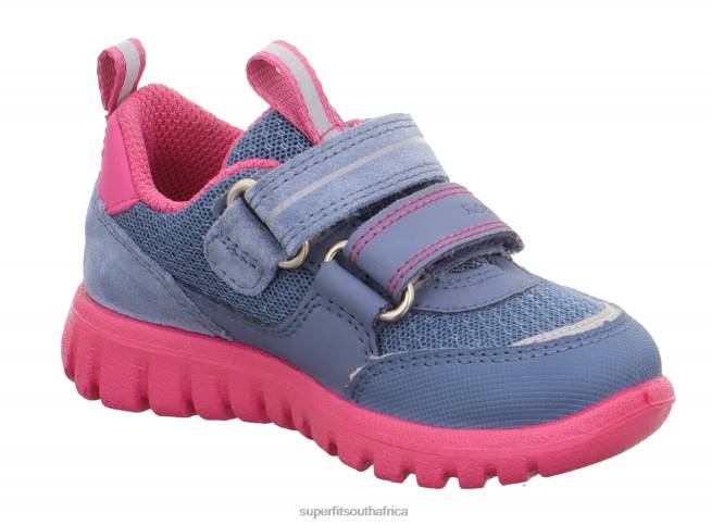 SPORT7 MINI - Sneakers low with Velcro Fastener Babies Blue/Pink NLL0238 Superfit Low Sneakers