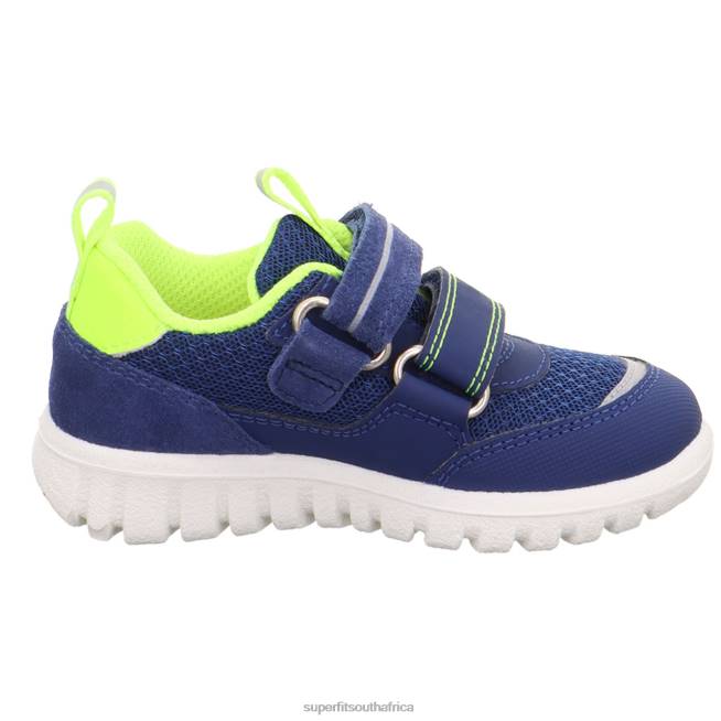 SPORT7 MINI - Sneakers low with Velcro Fastener Babies Blue/Yellow NLL0316 Superfit Low Sneakers