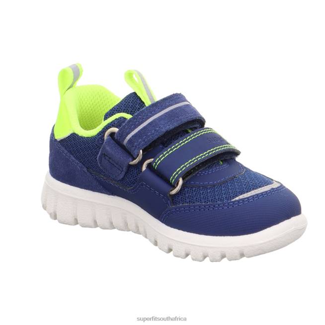 SPORT7 MINI - Sneakers low with Velcro Fastener Babies Blue/Yellow NLL0316 Superfit Low Sneakers