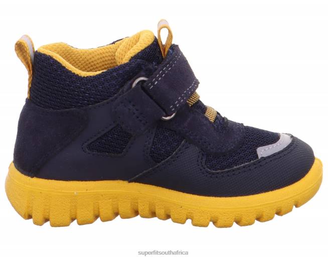 SPORT7 MINI - Sneakers low with Velcro Fastener Babies Blue/Yellow NLL0423 Superfit Low Sneakers