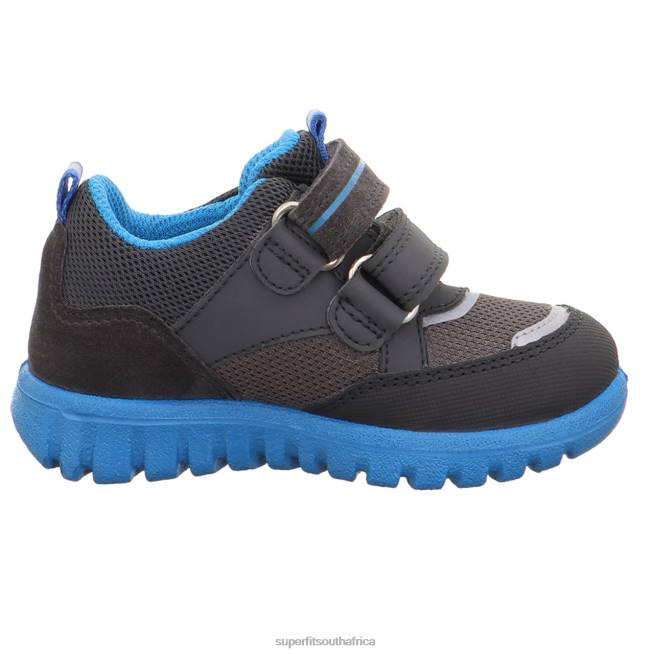 SPORT7 MINI - Sneakers low with Velcro Fastener Babies Grey/Turquoise NLL0306 Superfit Low Sneakers