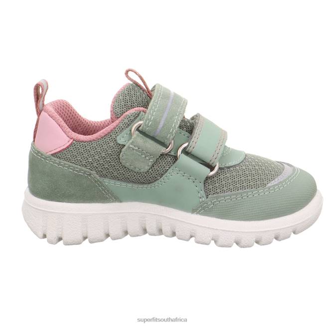 SPORT7 MINI - Sneakers low with Velcro Fastener Babies Light Green/Pink NLL0243 Superfit Low Sneakers