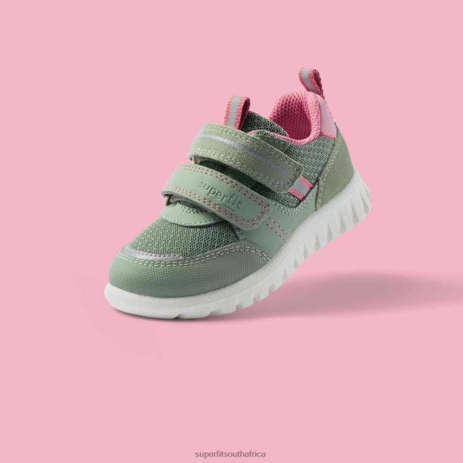 SPORT7 MINI - Sneakers low with Velcro Fastener Babies Light Green/Pink NLL0243 Superfit Low Sneakers