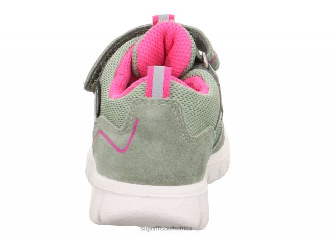 SPORT7 MINI - Sneakers low with Velcro Fastener Babies Light Green/Pink NLL0267 Superfit Low Sneakers