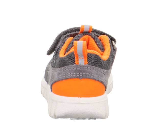 SPORT7 MINI - Sneakers low with Velcro Fastener Babies Light Grey/Orange NLL0348 Superfit Low Sneakers