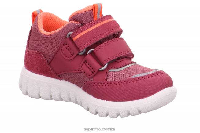 SPORT7 MINI - Sneakers low with Velcro Fastener Babies Pink/Orange NLL0322 Superfit Low Sneakers