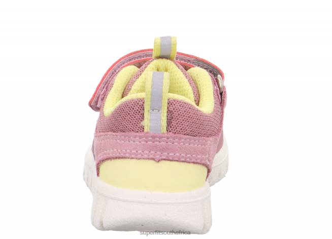 SPORT7 MINI - Sneakers low with Velcro Fastener Babies Pink/Yellow NLL0290 Superfit Low Sneakers