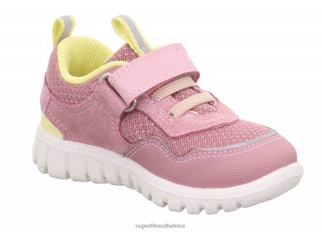 SPORT7 MINI - Sneakers low with Velcro Fastener Babies Pink/Yellow NLL0290 Superfit Low Sneakers