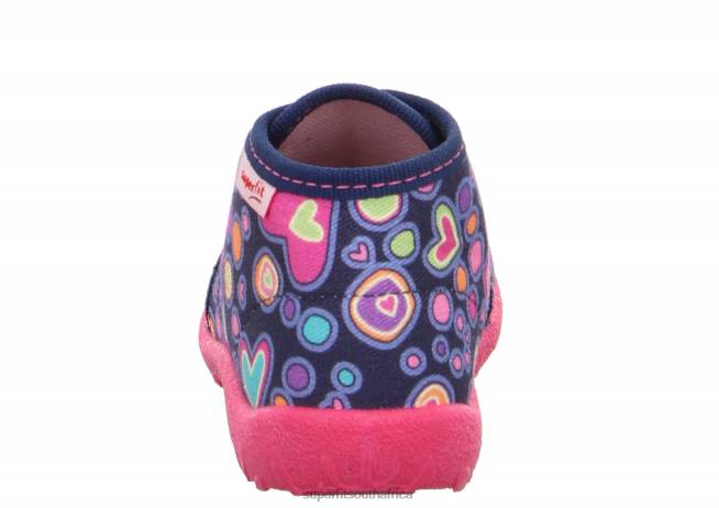 SPOTTY - Slipper with Lacing Babies Blue/Multicoloured NLL032 Superfit Slippers