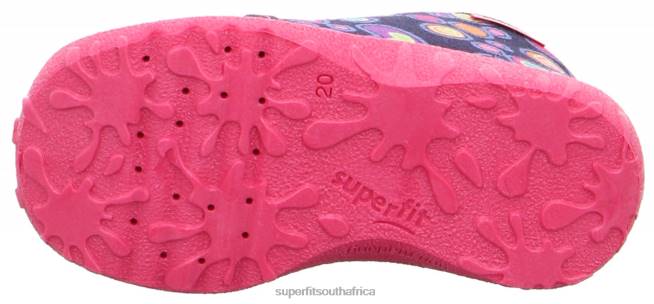 SPOTTY - Slipper with Lacing Babies Blue/Multicoloured NLL032 Superfit Slippers