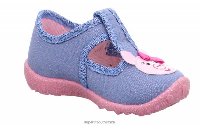 SPOTTY - Slipper with Velcro Fastener Babies Blue NLL0137 Superfit Slippers