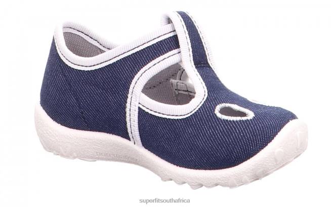 SPOTTY - Slipper with Velcro Fastener Babies Blue NLL063 Superfit Slippers