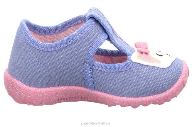 SPOTTY - Slipper with Velcro Fastener Babies Blue/Pink NLL054 Superfit Slippers