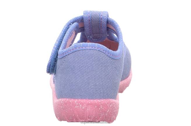 SPOTTY - Slipper with Velcro Fastener Babies Blue/Pink NLL054 Superfit Slippers