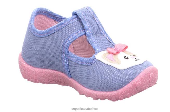 SPOTTY - Slipper with Velcro Fastener Babies Blue/Pink NLL054 Superfit Slippers