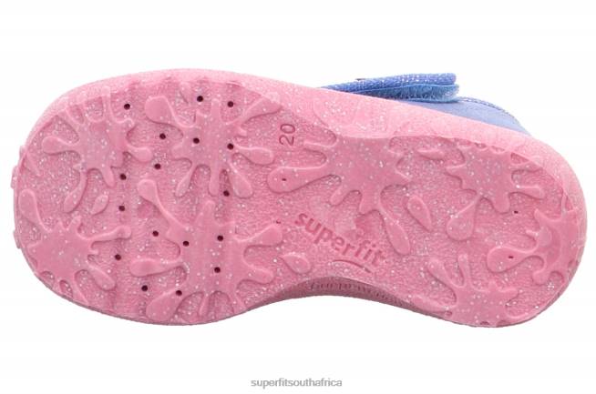 SPOTTY - Slipper with Velcro Fastener Babies Blue/Pink NLL054 Superfit Slippers