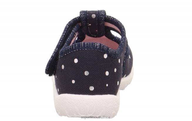 SPOTTY - Slipper with Velcro Fastener Babies Dark Blue/Silver NLL093 Superfit Slippers