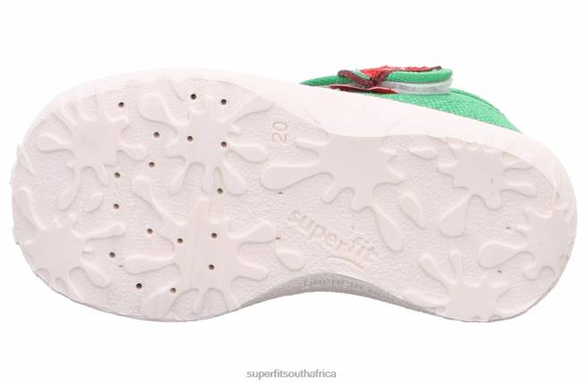 SPOTTY - Slipper with Velcro Fastener Babies Green/White NLL016 Superfit Slippers