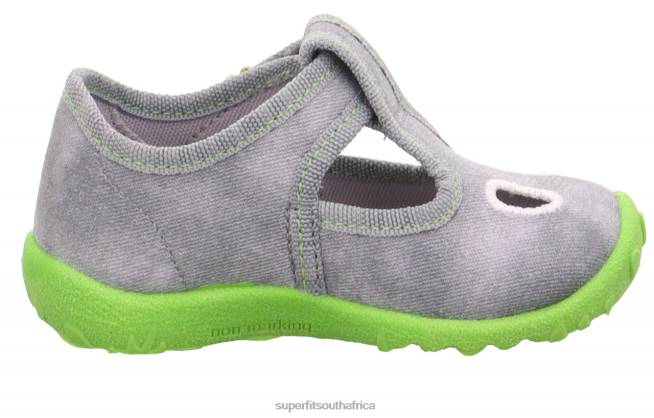 SPOTTY - Slipper with Velcro Fastener Babies Grey NLL01 Superfit Slippers