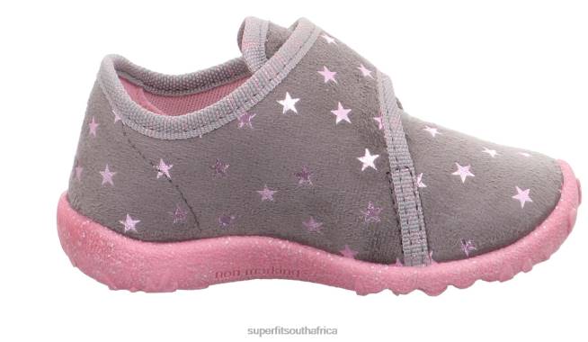 SPOTTY - Slipper with Velcro Fastener Babies Grey NLL0109 Superfit Slippers