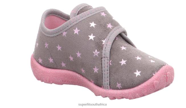 SPOTTY - Slipper with Velcro Fastener Babies Grey NLL0109 Superfit Slippers