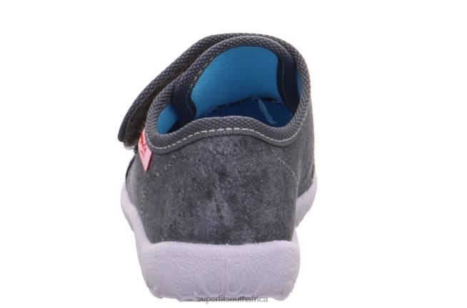 SPOTTY - Slipper with Velcro Fastener Babies Grey NLL0121 Superfit Slippers