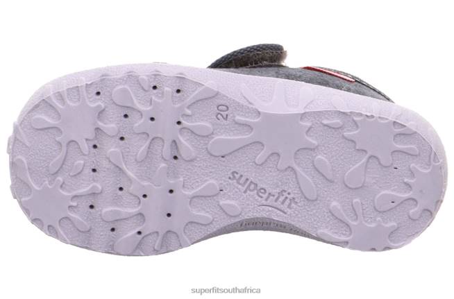 SPOTTY - Slipper with Velcro Fastener Babies Grey NLL0121 Superfit Slippers