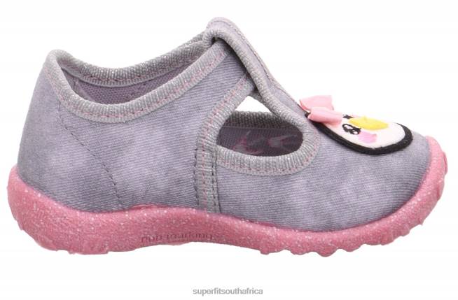 SPOTTY - Slipper with Velcro Fastener Babies Grey/Multicoloured NLL0112 Superfit Slippers