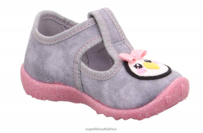 SPOTTY - Slipper with Velcro Fastener Babies Grey/Multicoloured NLL0112 Superfit Slippers