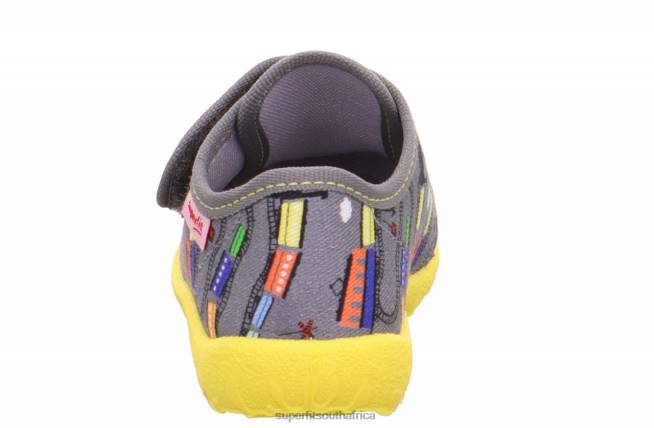 SPOTTY - Slipper with Velcro Fastener Babies Grey/Multicoloured NLL0162 Superfit Slippers