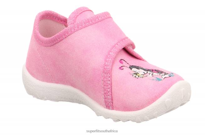 SPOTTY - Slipper with Velcro Fastener Babies Pink NLL021 Superfit Slippers