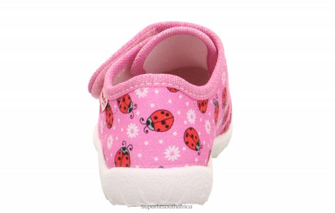 SPOTTY - Slipper with Velcro Fastener Babies Pink/Multi Coloure NLL024 Superfit Slippers