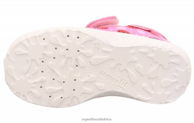 SPOTTY - Slipper with Velcro Fastener Babies Pink/Multi Coloure NLL024 Superfit Slippers