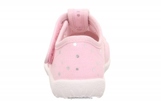 SPOTTY - Slipper with Velcro Fastener Babies Pink/Silver NLL058 Superfit Slippers